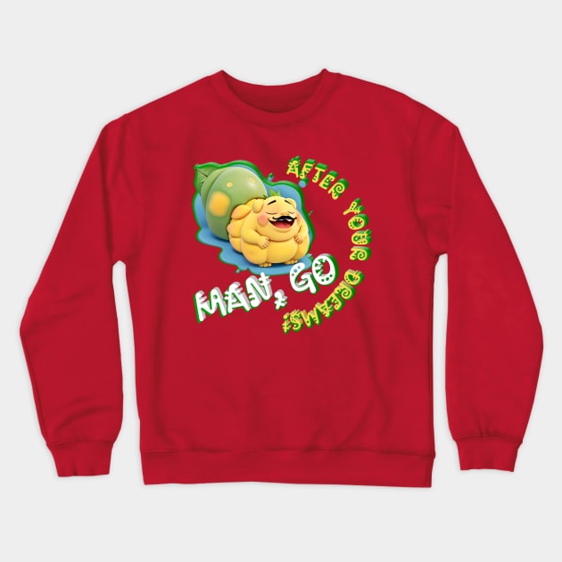 Mango Dreaming Of Success: Man, Go After Your Dreams! Crewneck Sweatshirt by Inspire Me 